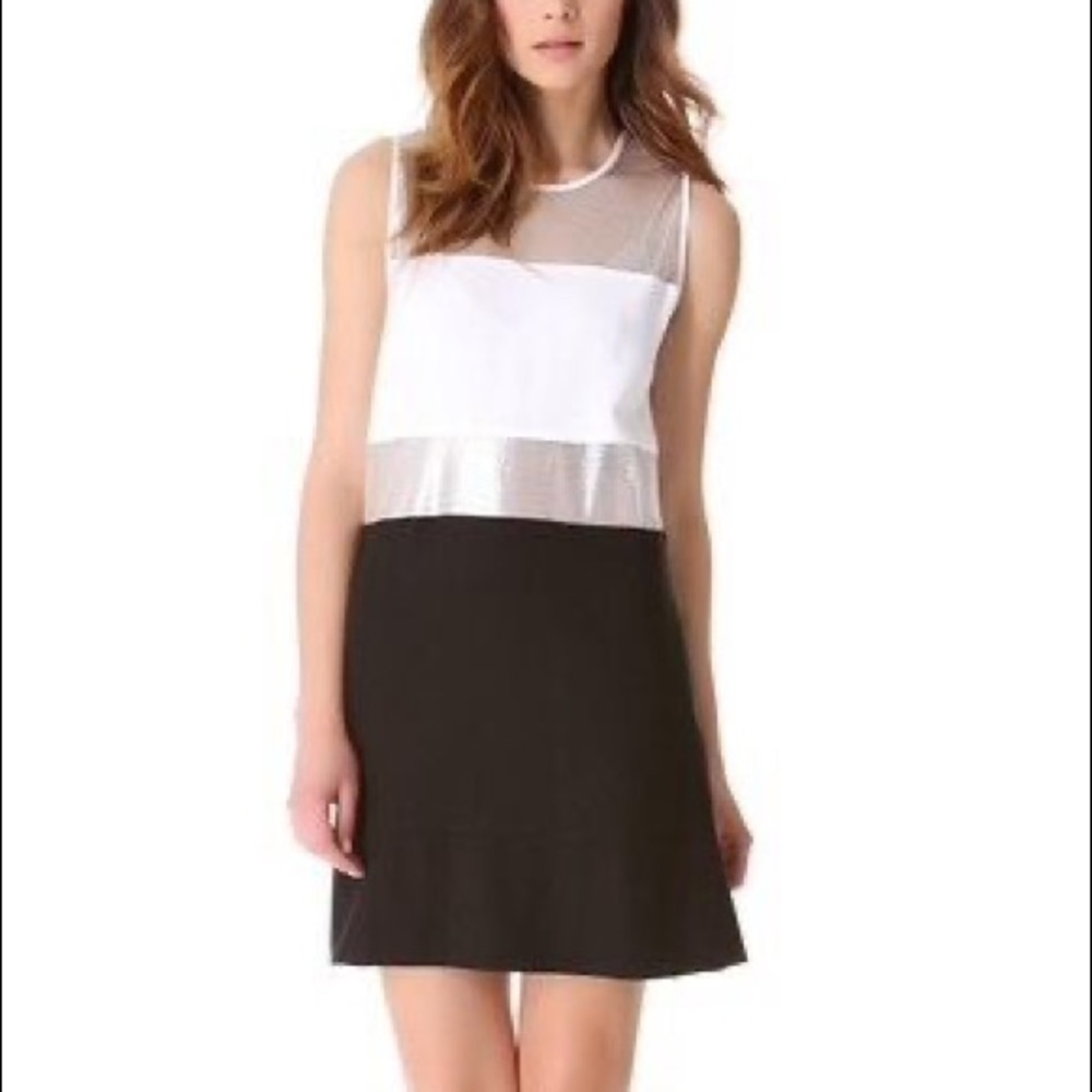 NWOT L'AGENCE Mesh Inset Dress $325 - Sz 6